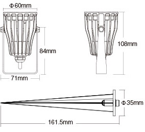 Dimensiones Focos LED